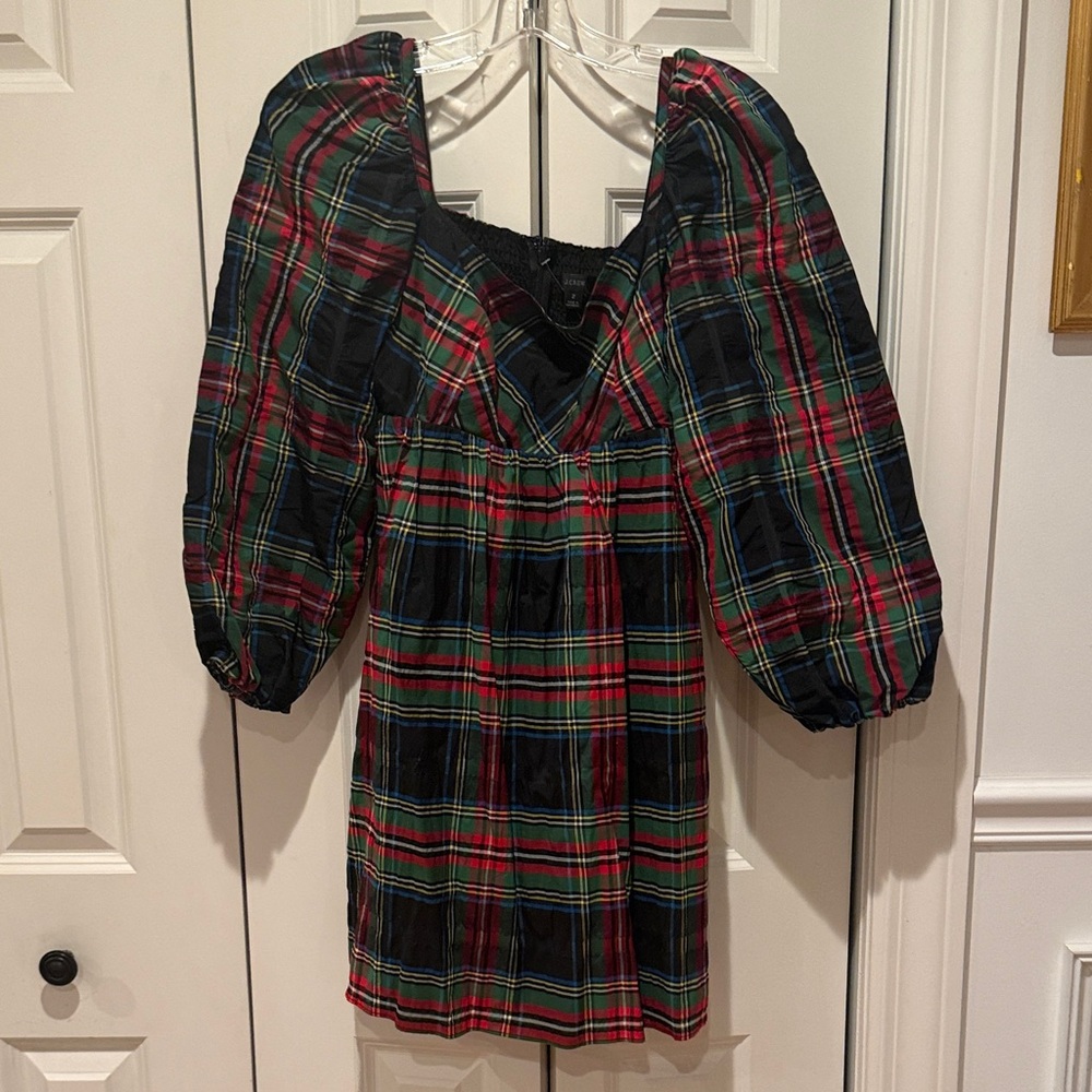 J. Crew Multicolor Plaid Dress